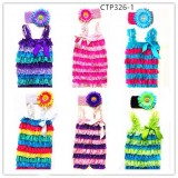 CTP326-1 LACE ROMPER & HEAD BAND SET
