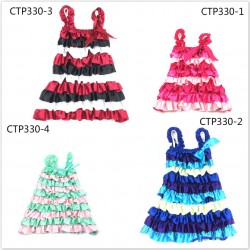 CTP330- TODDLER SATIN LAYER DRESS