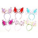 CTR0224-Ladybug Bopper Headband
