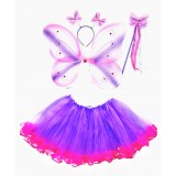 CTU1908-PKPP-PINK PURPLE BUTTERFLY FAIRY 4 PS SET