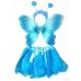 CTU2002-GLITTER FAIRY SET-WING, WAND TUTU