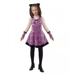 HL-G4643-Girl Pink Leopard Costume