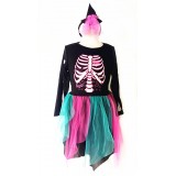 HL-J19-GIRL BOO SKELETON COSTUME