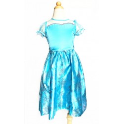 HL-J096-ELSA BLUE PRINCESS COSTUME DRESS