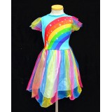 HL-J120-BRIGHT RAINBOW COSTUME DRESS