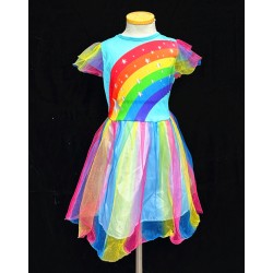 HL-J120-BRIGHT RAINBOW COSTUME DRESS