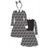 HL-J18-BLACK DAY OF DEAD COSTUME