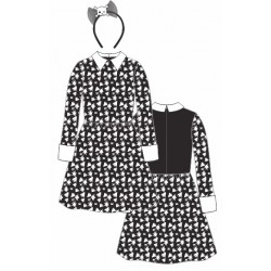 HL-J18-BLACK DAY OF DEAD COSTUME