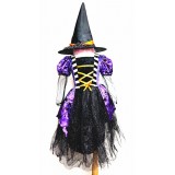 HL-J55-BLACK PURPLE WITCH COSTUME