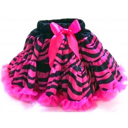 OD2014ZBFU--Fuchsia Zebra Satin Tutu