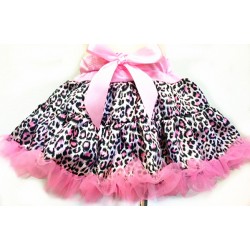 OD2016PK--Pink Satin Leopard Tutu