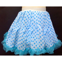 OD2030BL--Blue Polka Dot Chiffon Tutu