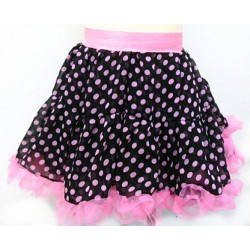 OD2030PK-- CHIFFON PINK POLKA DOT TUTU