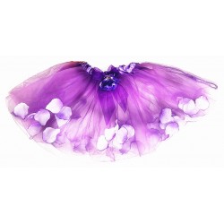 OD289-1LV--LAVENDER FLOWER PETAL TUTU