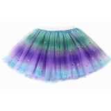 TU33-PPRB- Kid Star Purple Rainbow Tutu