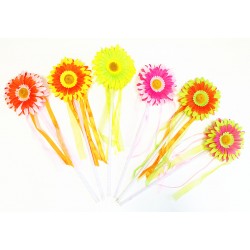 WD128-1 DAISY FLOWER WAND ASSORTED