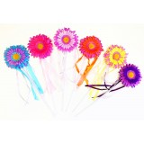 WD128-2DAISY FLOWER WAND ASSORTED