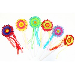 WD128-3 DAISY FLOWER WAND ASSORTED