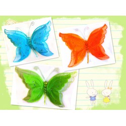 BC29016-11" 3D BUTTERFLY CLIP DECOR