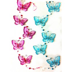 BS29033-SHEER BUTTERFLY HANGING DECOR
