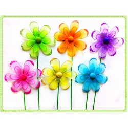 F1113-11" TWO LAYER DAISY FLOWER PICK